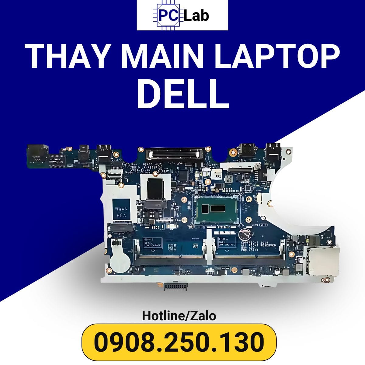 thay main laptop DELL chính hãng, giá tốt, bảo hành uy tín