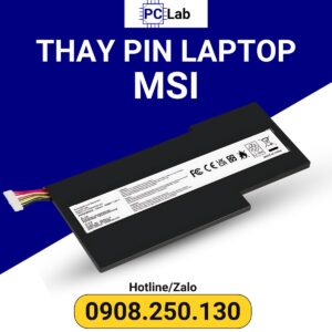 thay pin laptop MSI chính hãng, giá tốt