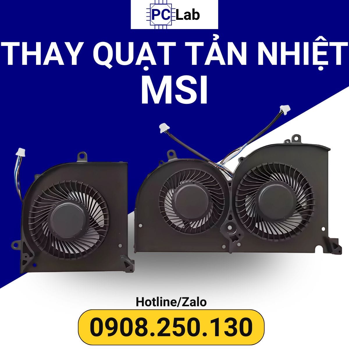 thay quạt tản nhiệt laptop MSI chính hãng, giá tốt
