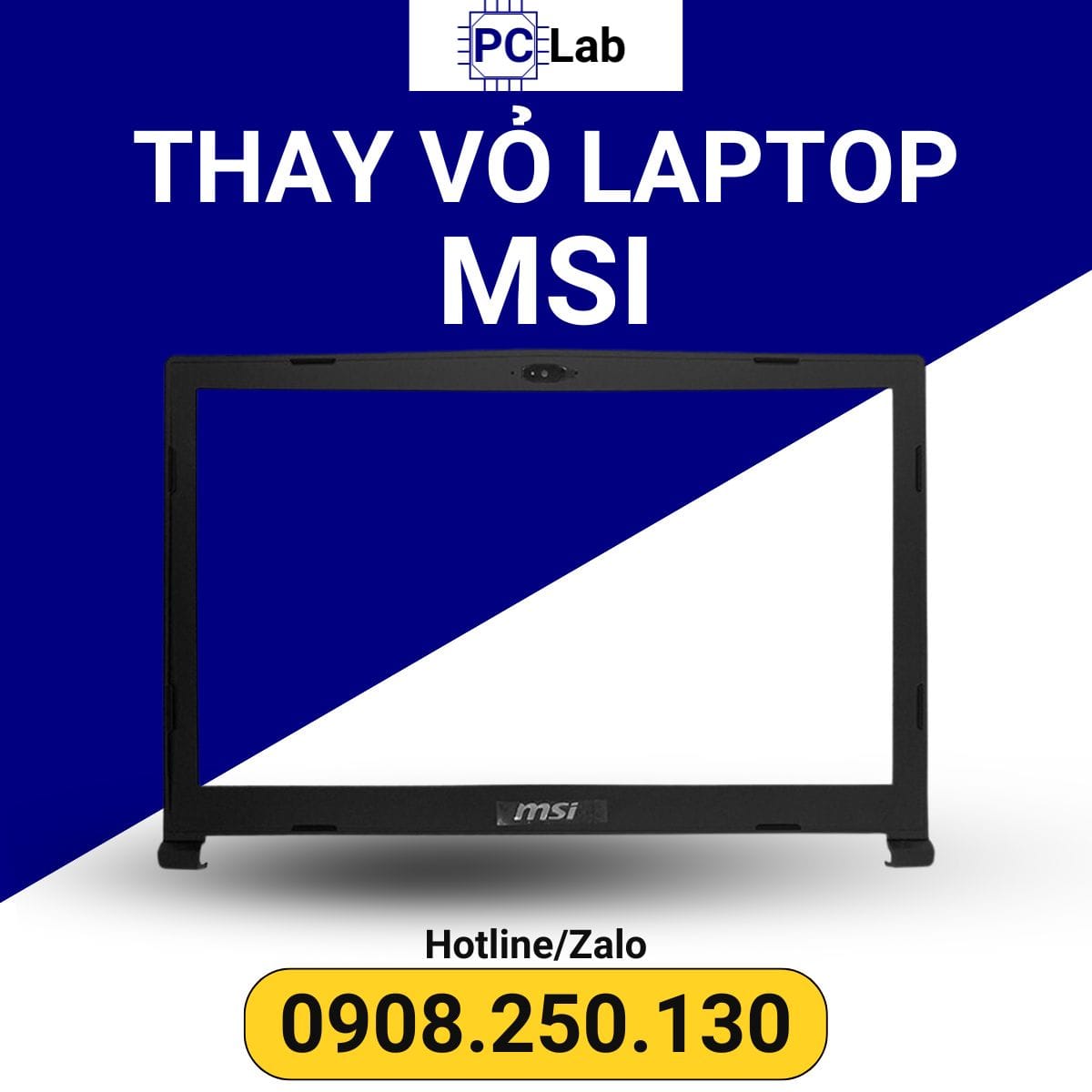 thay vỏ laptop MSI mặt B chính hãng, giá tốt