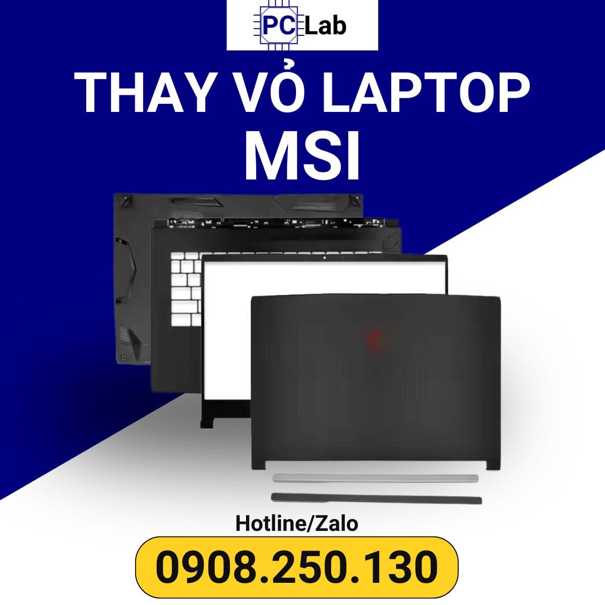 thay vỏ laptop MSI chính hãng, giá tốt