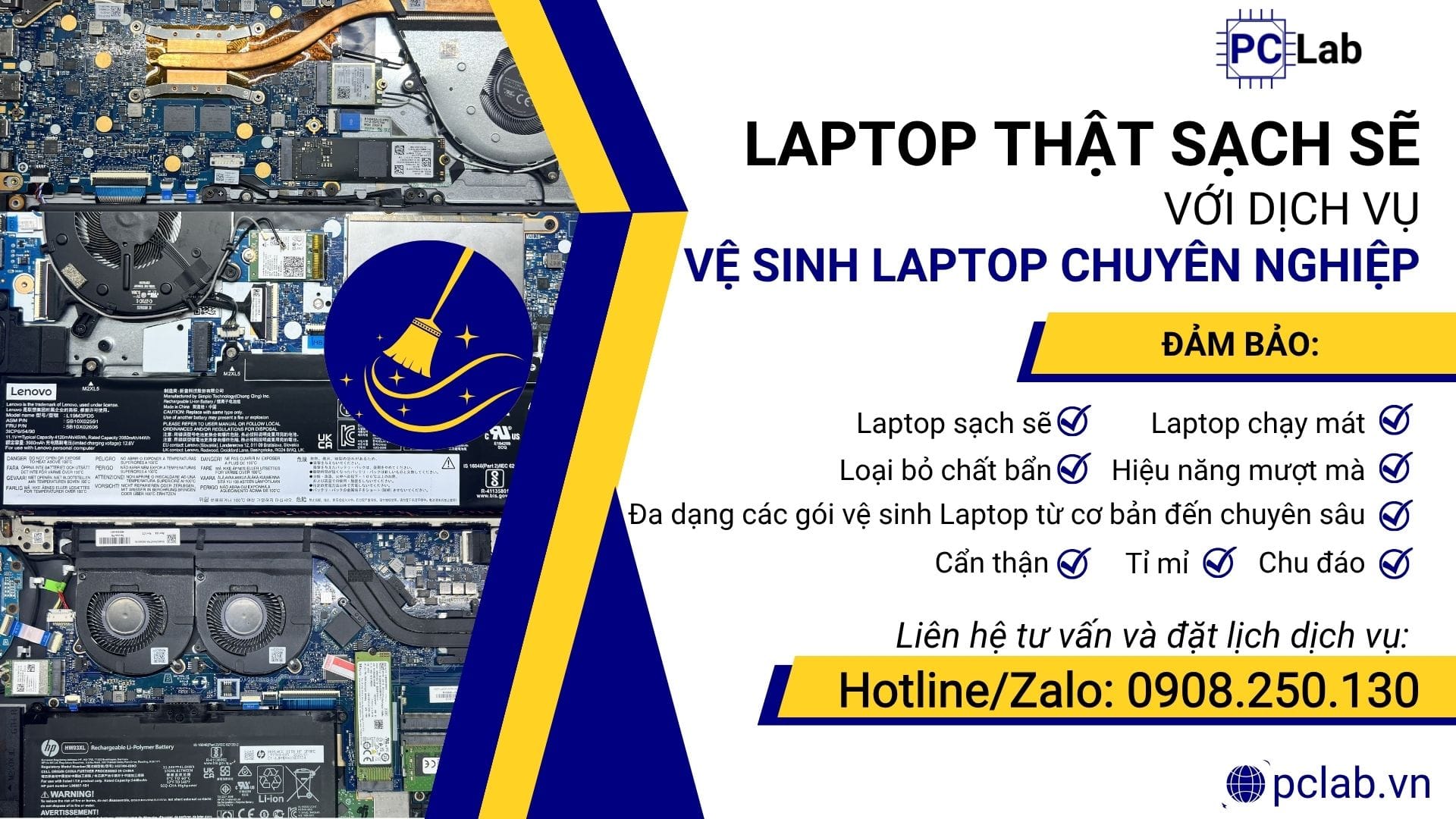 vệ sinh laptop sạch sẽ, laptop chạy mát, hiệu năng mượt mà