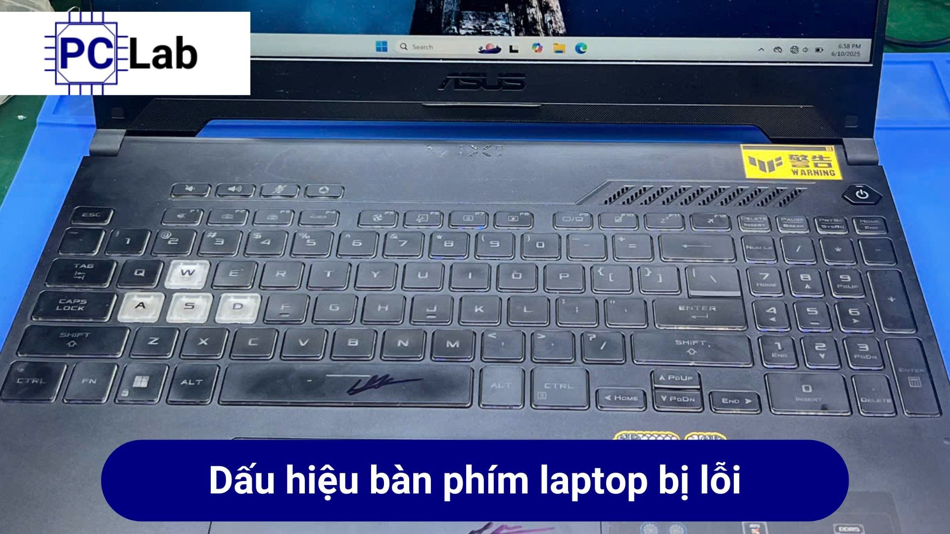 Dấu hiệu bàn phím laptop bị lỗi cần được sửa chữa