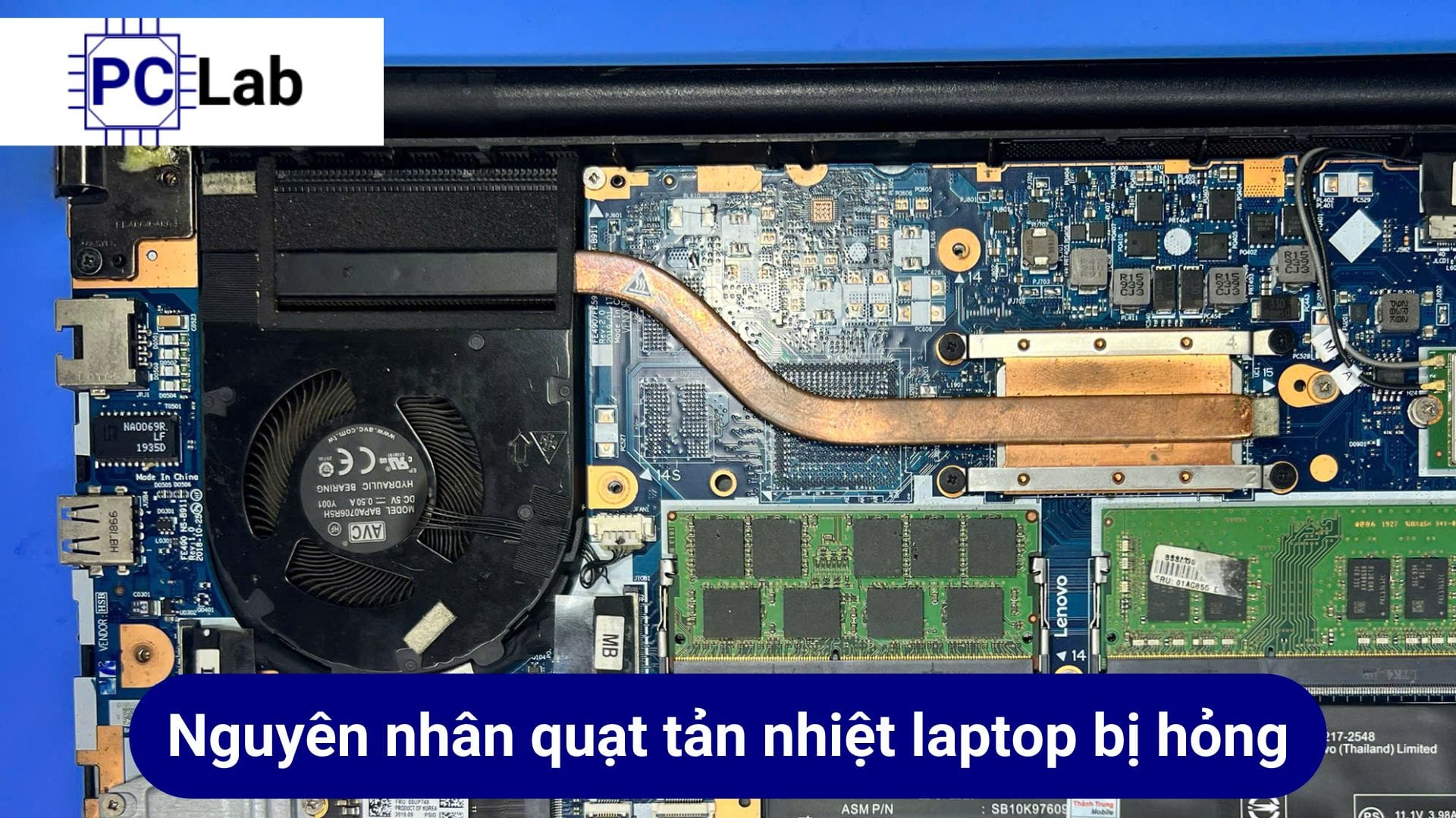 Những nguyên nhân khiến quạt tản nhiệt laptop bị hư hỏng