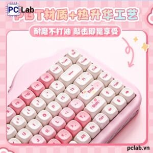 Bàn phím cơ Yunzii C75 Cake Meow không dây