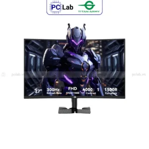 Màn hình Cong TITAN ARMY C27A1H 27inch Full HD 300Hz (27'', Full HD, 300Hz,1ms, 1500R) - Đen