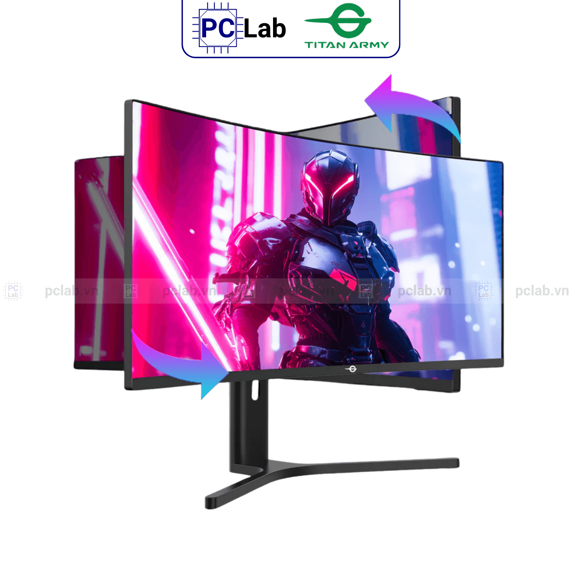 Màn hình cong TITAN ARMY C34A1R 34inch UWQHD 165Hz (34'', UWQHD, 165Hz, 1ms, VA, 1500R) - Đen