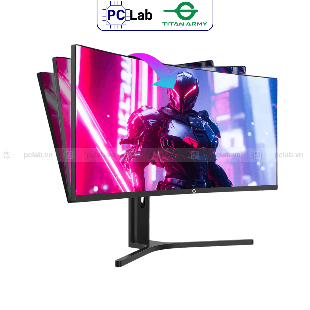 Màn hình cong TITAN ARMY C34A1R 34inch UWQHD 165Hz (34'', UWQHD, 165Hz, 1ms, VA, 1500R) - Đen