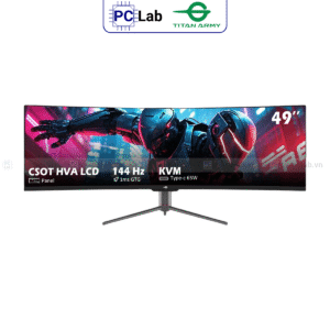 Màn hình Cong TITAN ARMY C49SHC 49inch UWHD 144Hz (49'', UWHD, 144Hz, 1ms, HVA, 1800R) - Đen