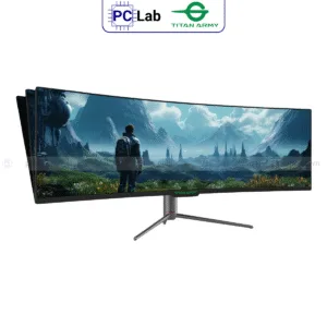 Màn hình Cong TITAN ARMY C49SHC 49inch UWHD 144Hz (49'', UWHD, 144Hz, 1ms, HVA, 1800R) - Đen