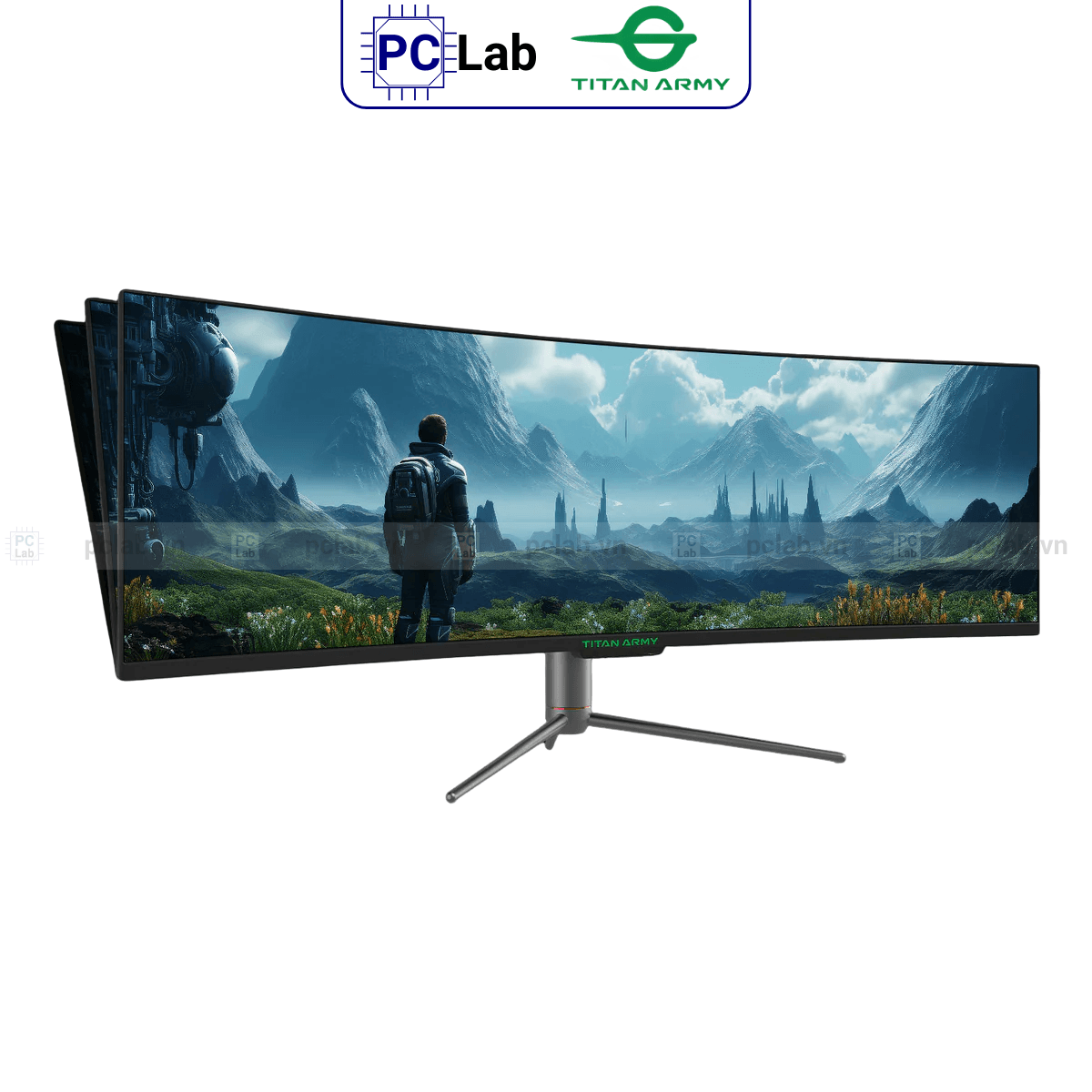 Màn hình Cong TITAN ARMY C49SHC 49inch UWHD 144Hz (49'', UWHD, 144Hz, 1ms, HVA, 1800R) - Đen