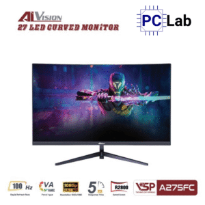 Màn hình cong VSP AIVISION A275FC 27inch Full HD 100Hz (27'', Full HD, 100Hz, 5ms, VA) - Trắng/Đen