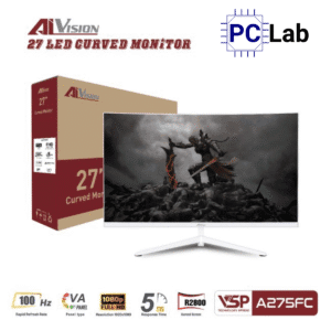 Màn hình cong VSP AIVISION A275FC 27inch Full HD 100Hz (27'', Full HD, 100Hz, 5ms, VA) - Trắng/Đen