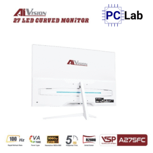 Màn hình cong VSP AIVISION A275FC 27inch Full HD 100Hz (27'', Full HD, 100Hz, 5ms, VA) - Trắng/Đen