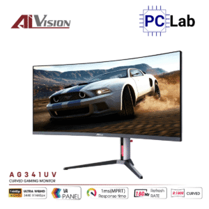 Màn hình cong VSP AIVISION AG341UV 34inch UWQHD 180Hz (34'', UWQHD, 180Hz, 1ms, VA, HDR, FreeSync) - Đen