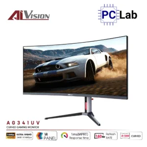 Màn hình cong VSP AIVISION AG341UV 34inch UWQHD 180Hz (34'', UWQHD, 180Hz, 1ms, VA, HDR, FreeSync) - Đen
