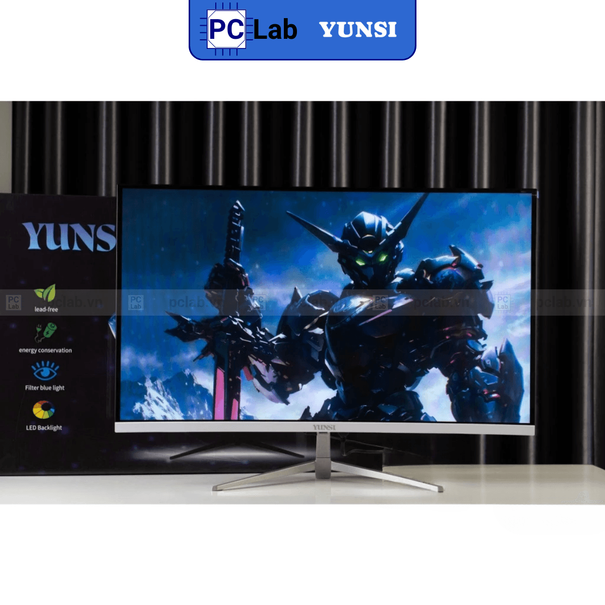 Màn hình Cong Yunsi Y320QL 32inch Full HD 75Hz (32'', Full HD, 75Hz, VA, VGA, HDMI) - Trắng/Đen