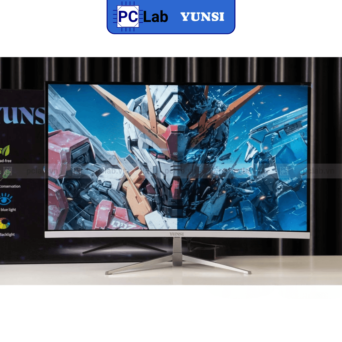Màn hình Cong Yunsi Y320QL 32inch Full HD 75Hz (32'', Full HD, 75Hz, VA, VGA, HDMI) - Trắng/Đen