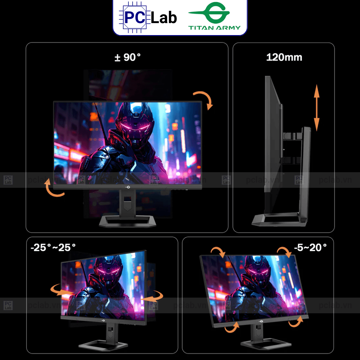 Màn hình TITAN ARMY P2710S 27inch QHD 240Hz (27'', QHD, 240Hz, 1ms, IPS) - Đen