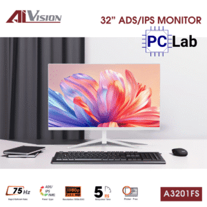 Màn hình VSP AIVISION A3201FS 31.5inch Full HD 75Hz (31.5'', Full HD, 75Hz, 5ms, ADS-IPS) - Trắng/Đen