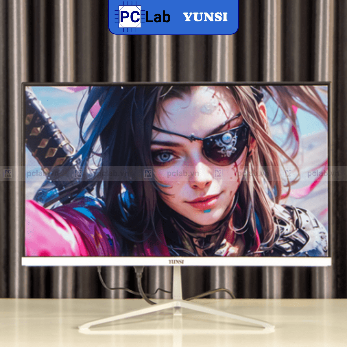 Màn hình Yunsi Y240WSG 24inch Full HD 100Hz (24'', Full HD, 100Hz, 1ms, DP, HDMI) - Trắng/Đen