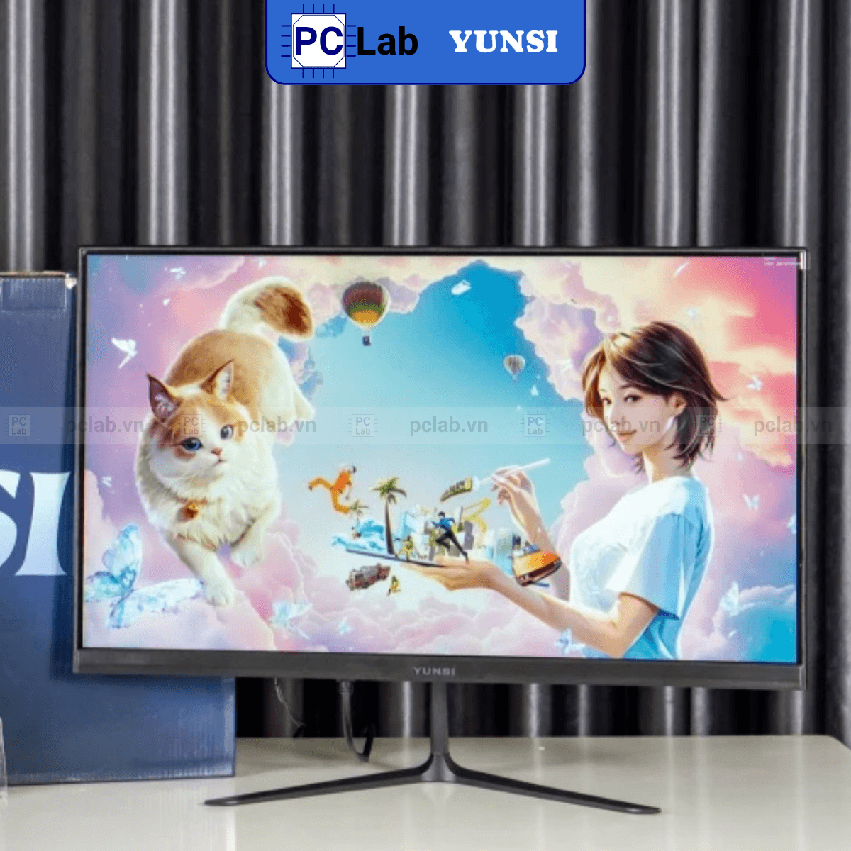 Màn hình Yunsi Y240WZH 24inch Full HD 165Hz (24'', Full HD, 165Hz, 2ms, DP, HDMI) - Đen
