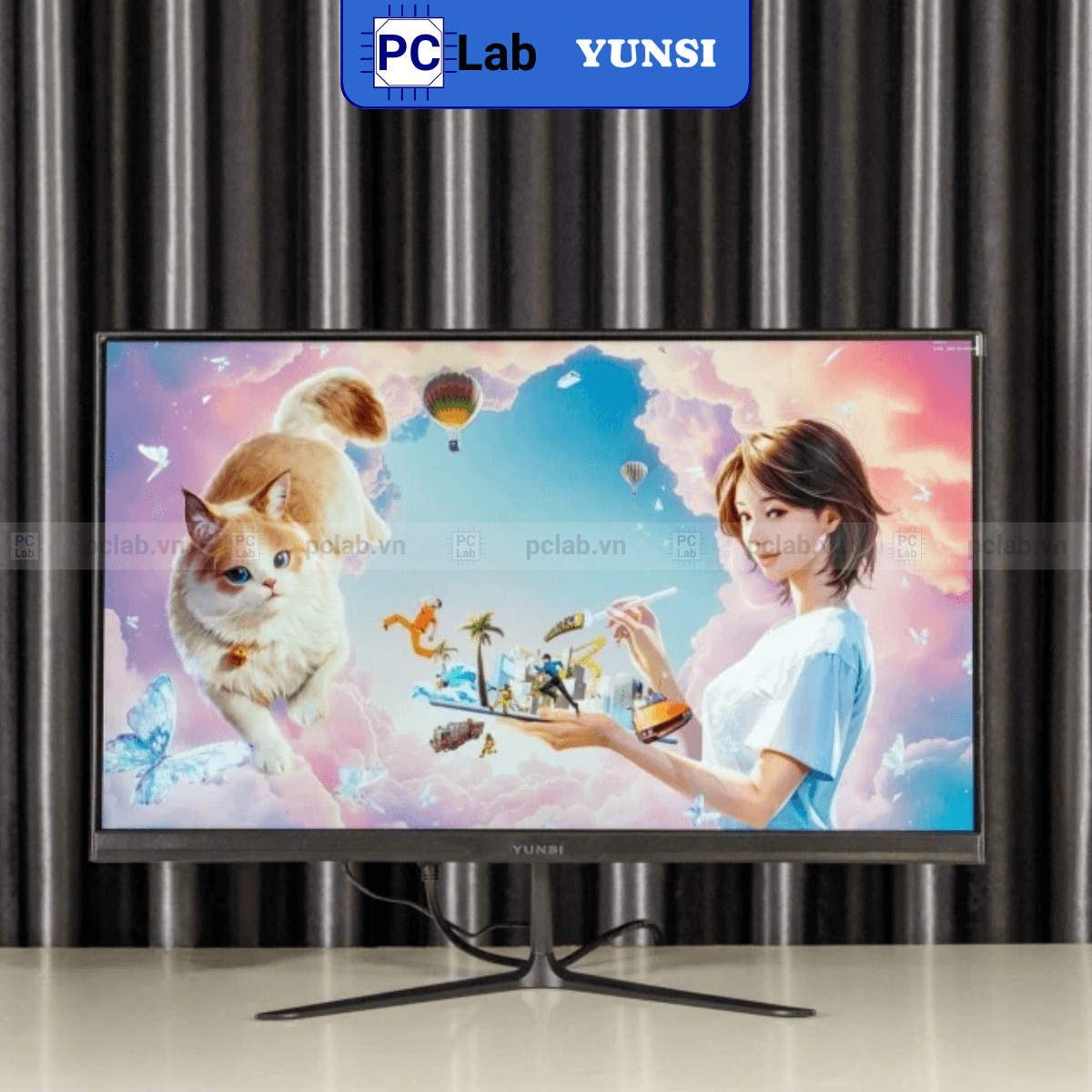 Màn hình Yunsi Y240WZH 24inch Full HD 165Hz (24'', Full HD, 165Hz, 2ms, DP, HDMI) - Đen