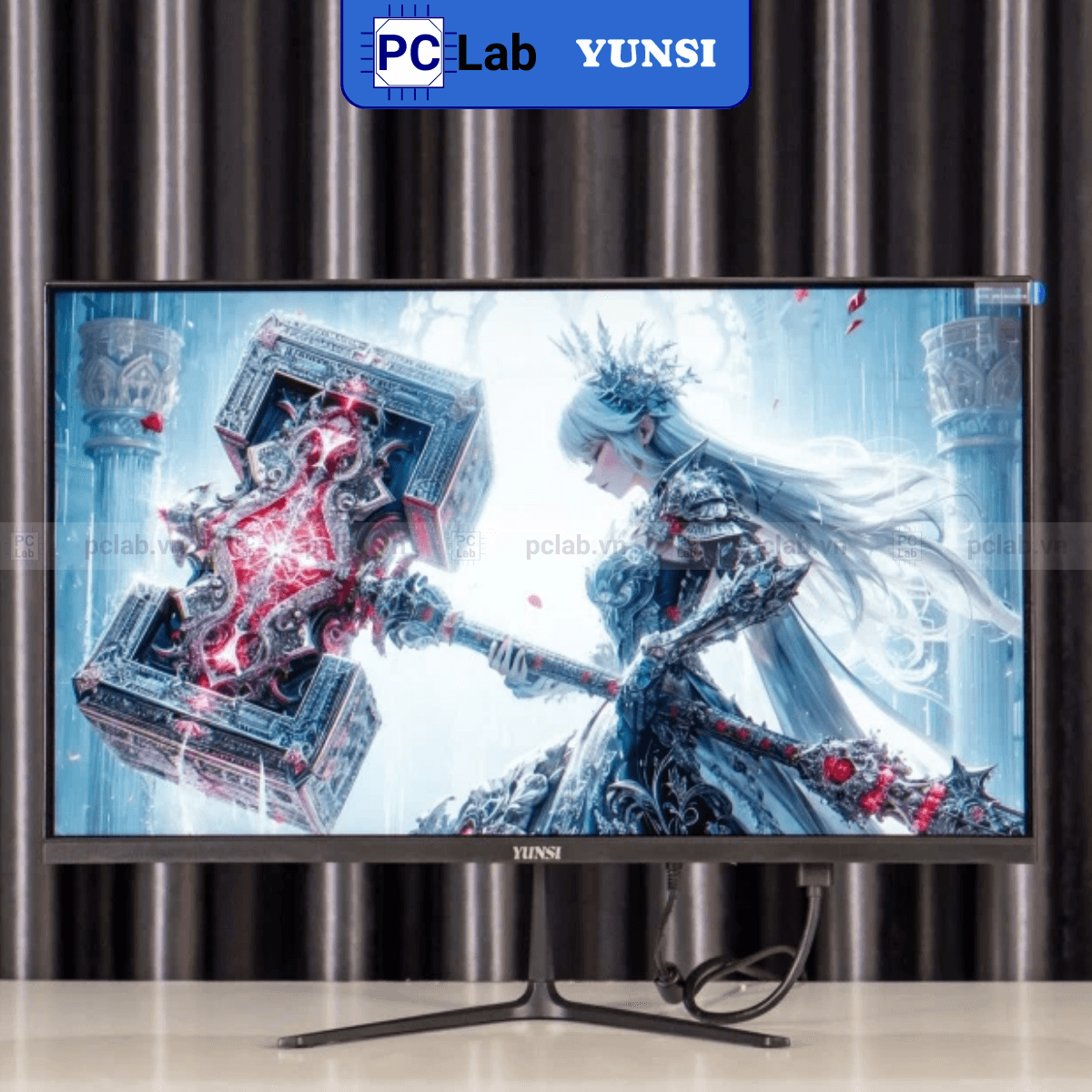 Màn hình Yunsi Y2450 24inch Full HD 180Hz (24'', Full HD, 180Hz, 1ms, DP, HDMI) - Trắng/Đen