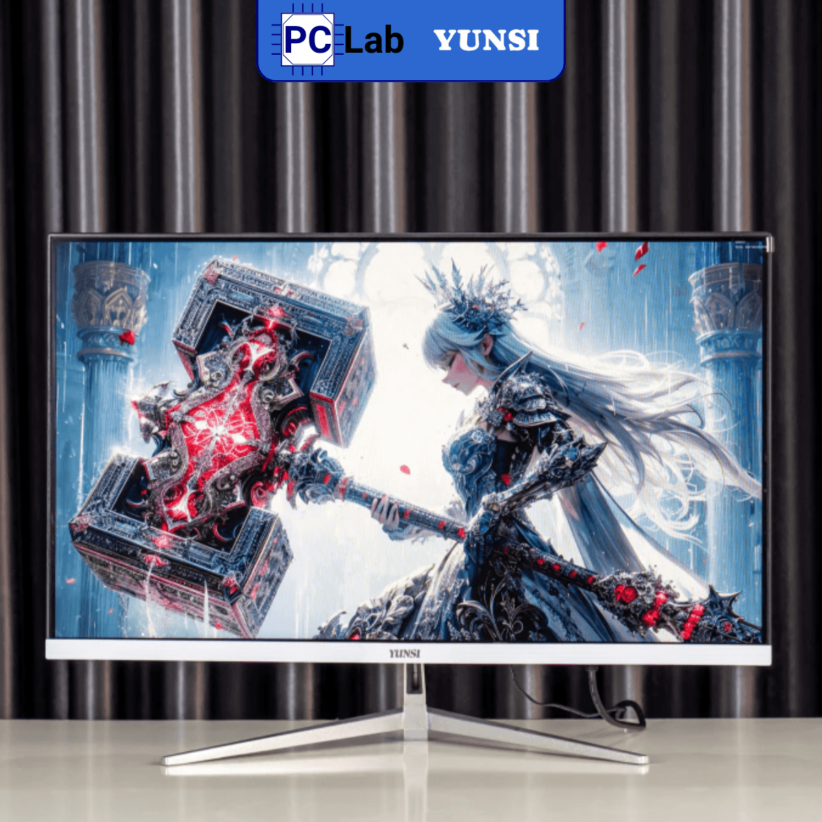 Màn hình Yunsi Y270ZF 27inch Full HD 100Hz (27'', Full HD, 100Hz, 3ms, DP, HDMI) - Trắng/Đen