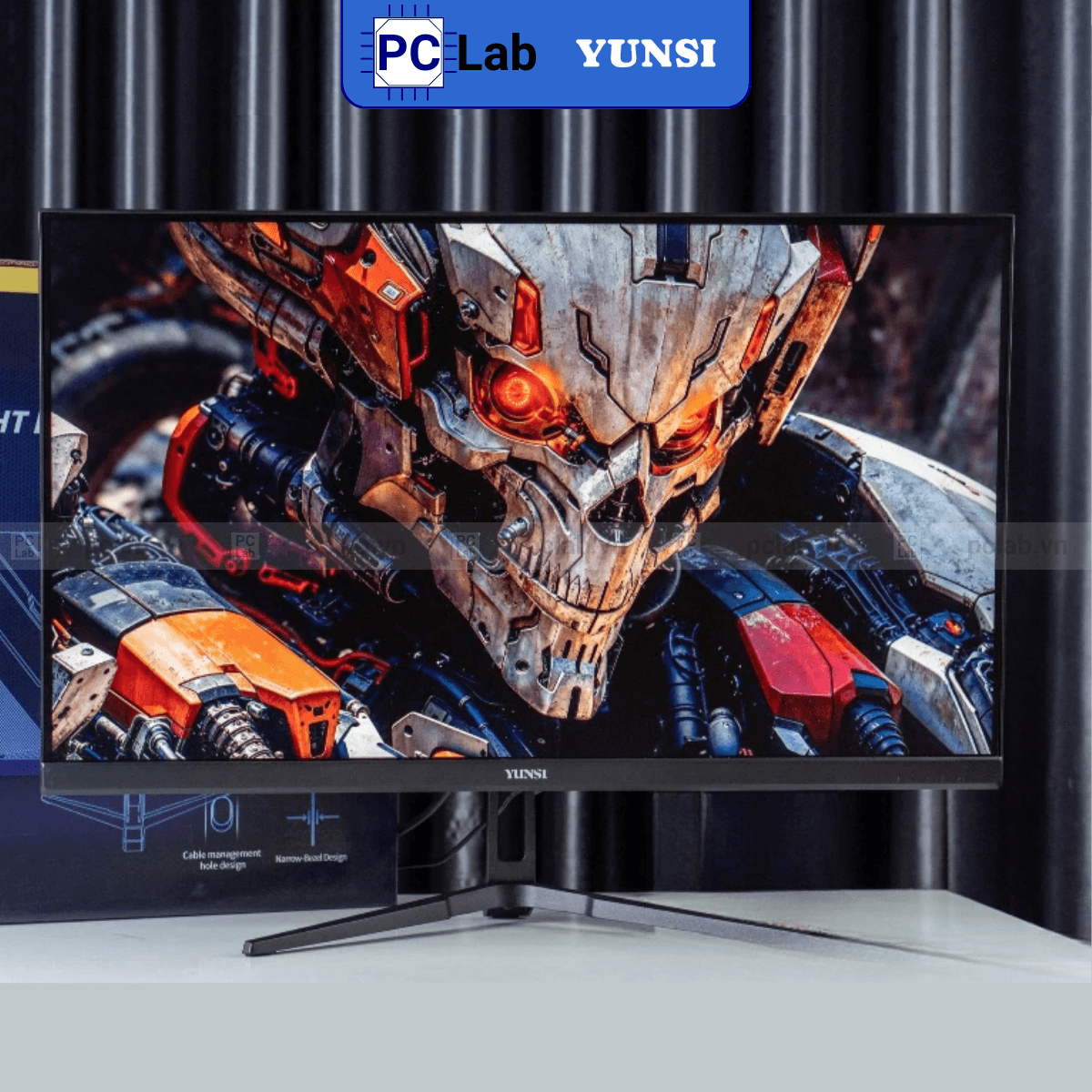 Màn hình Yunsi Y320GM 32inch QHD 120Hz (32'', QHD, 120Hz, IPS, 1ms, DP, HDMI) - Trắng/Đen