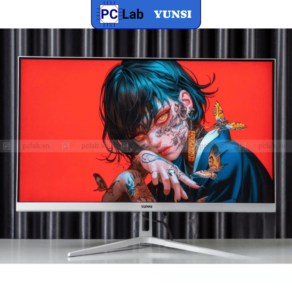 Màn hình Yunsi Y320GM 32inch QHD 180Hz (32'', QHD, 180Hz, IPS, 1ms, HDMI, DP) - Trắng/Đen