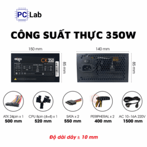 Nguồn PC máy tính Aigo CK350 350W
