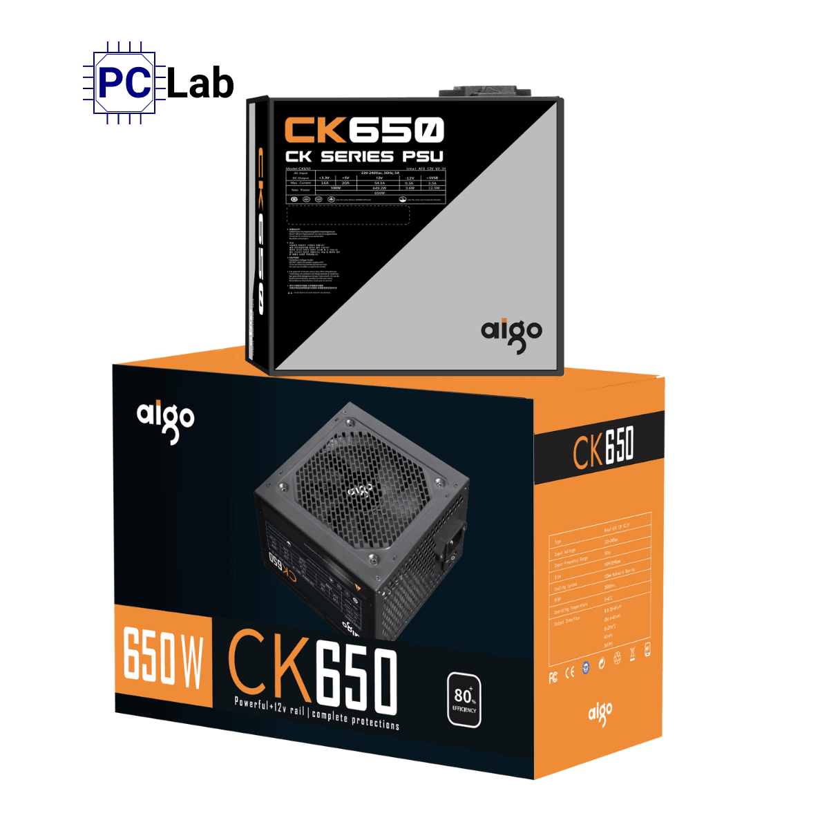 Nguồn PC máy tính Aigo CK650 650W 80+