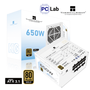 Nguồn PC máy tính Thermalright KG-650-W 650W 80 Plus Gold - Trắng