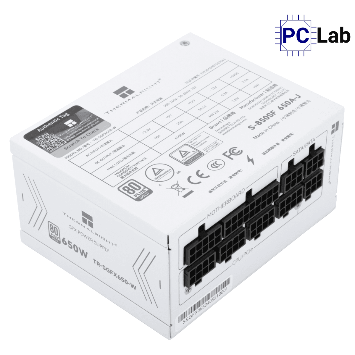 Nguồn PC máy tính Thermalright SGFX650-W 650W 80 Plus Gold - Trắng