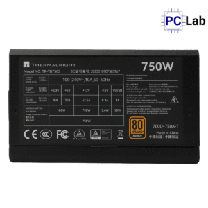 Nguồn PC máy tính Thermalright TB-750S 750W 80 Plus Bronze - Đen