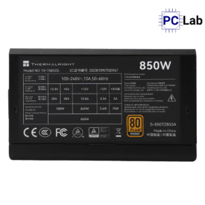 Nguồn PC máy tính Thermalright TB-850S 850W 80 Plus Bronze - Đen