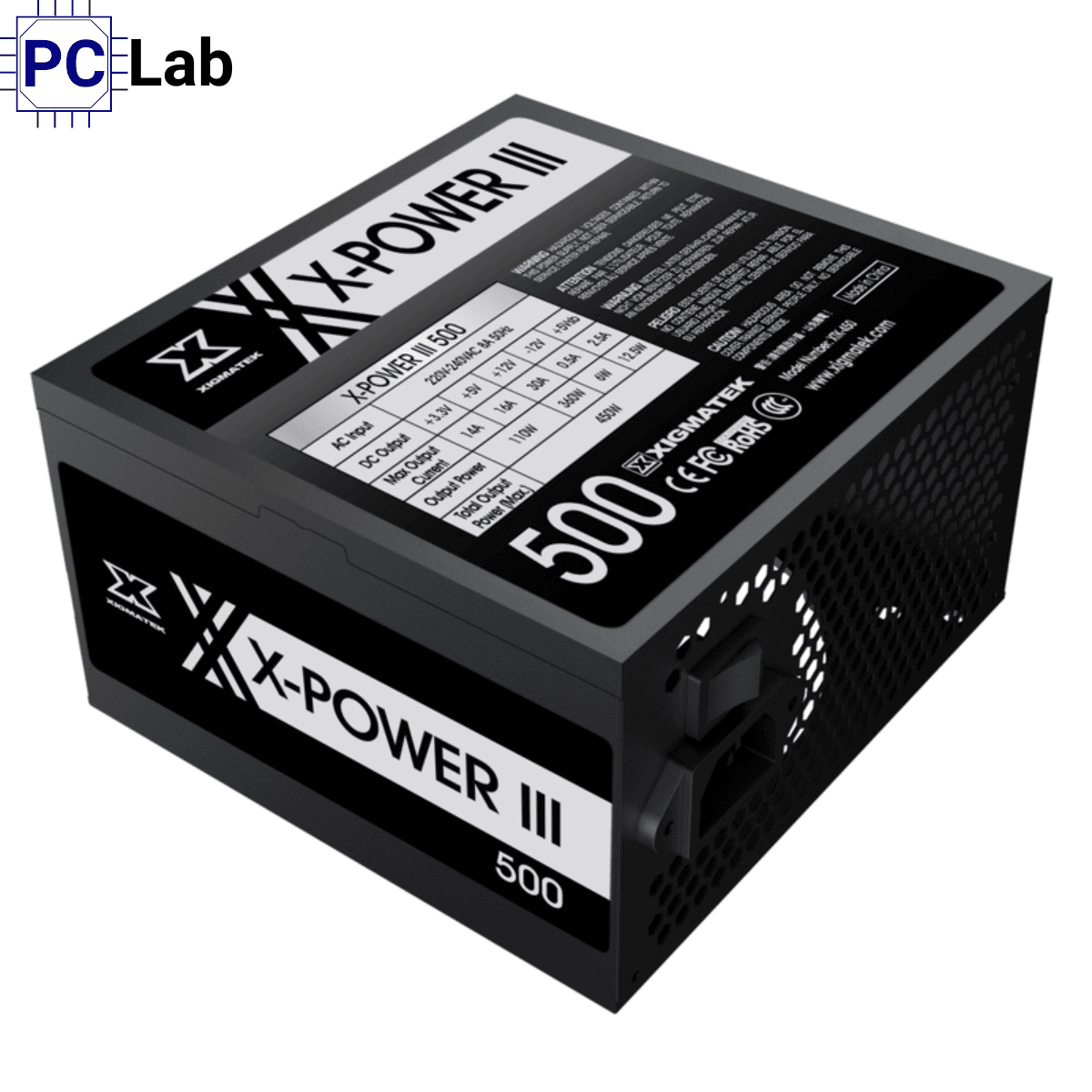Nguồn PC máy tính Xigmatek X-Power III X-500 450W (Dây cáp đen dẹt)
