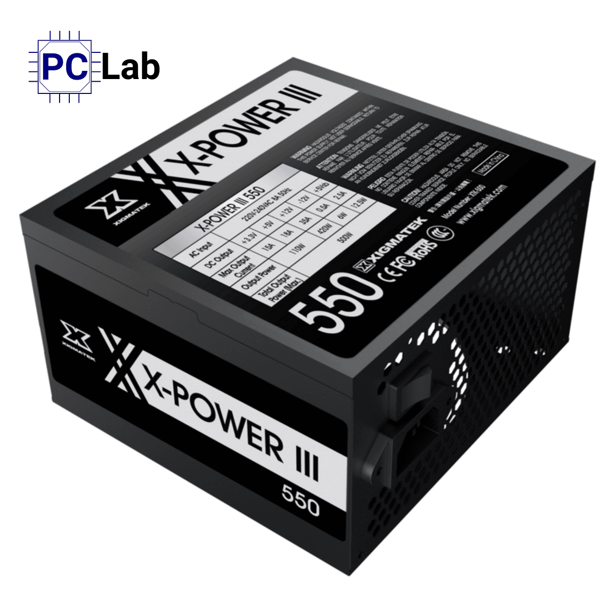 Nguồn PC máy tính Xigmatek X-Power III X-550 500W (Dây cáp đen dẹt)