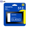 Ổ cứng SSD ADATA SU650 512GB SATA III (2.5 inch SATA III, 520MB/s, 450MB/s)