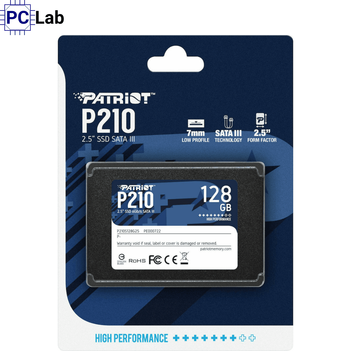 Ổ cứng SSD Patriot P210 128GB SATA III (2.5 inch SATA III, 550MB/s, 500MB/s)