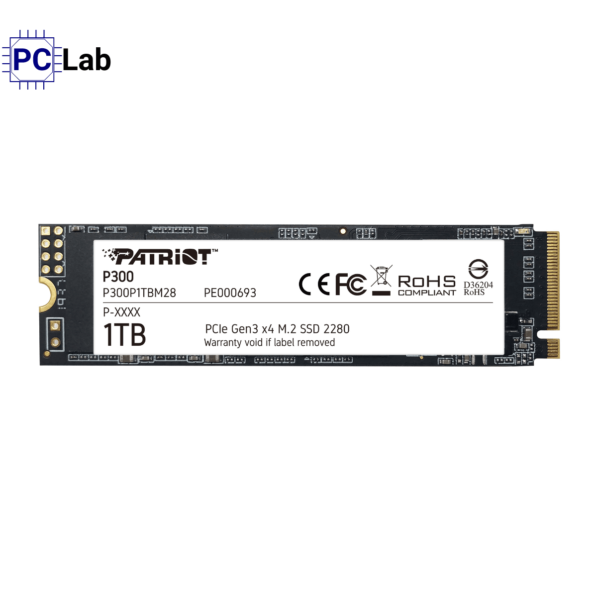 Ổ cứng SSD Patriot P300 1TB NVMe Gen3 x4 (M.2 2280, 2100MB/s, 1650MB/s)