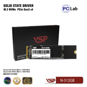 Ổ cứng SSD VSP ReV3 N-512GB NVMe Gen3 x4 (M.2 2280, 3500MB/s, 3000MB/s)