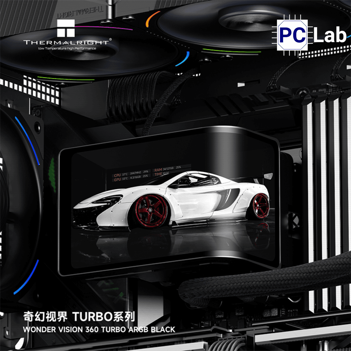 Tản nhiệt nước AIO Thermalright Wonder Vision 360 Turbo ARGB Black