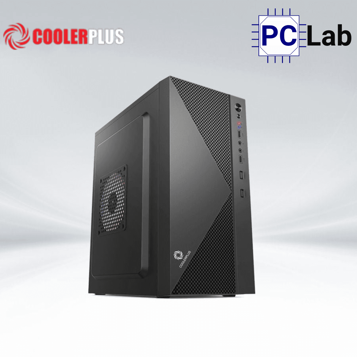 Vỏ case PC máy tính CoolerPlus CPC-C02 (M-ATX, Mini Tower, Đen)