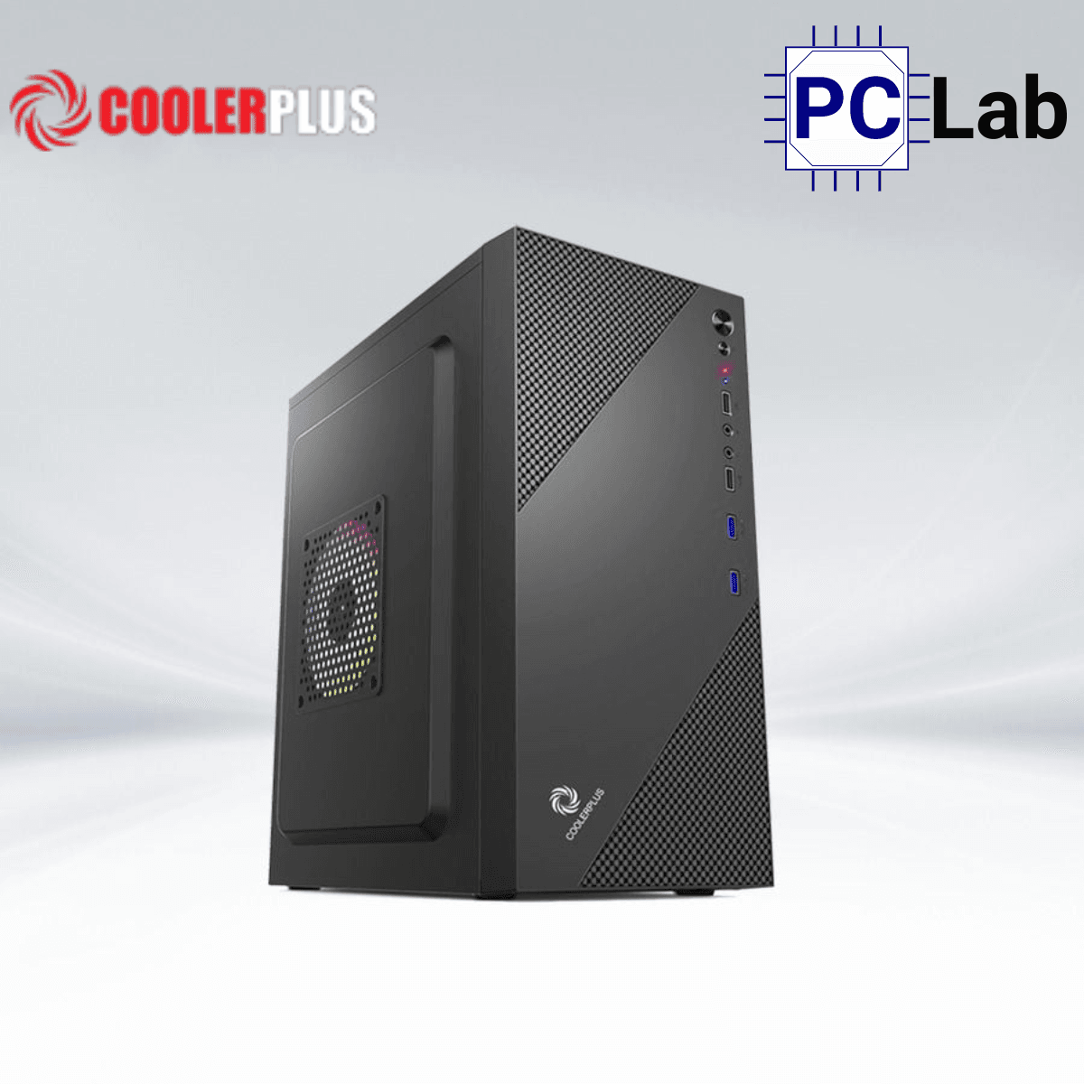 Vỏ case PC máy tính CoolerPlus CPC-C04 (M-ATX, Mini Tower, Đen)