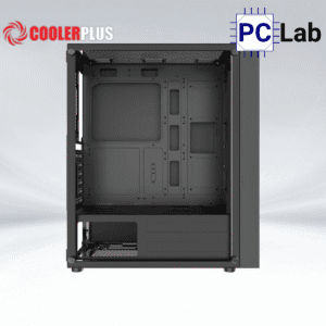 Vỏ case PC máy tính CoolerPlus CPC-G2 (ATX, Mid Tower, đen, kèm 4 fan LED ARGB)