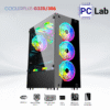 Vỏ case PC máy tính CoolerPlus CPC-G325/306 (ATX, Mid Tower, đen, kèm 3 fan LED)