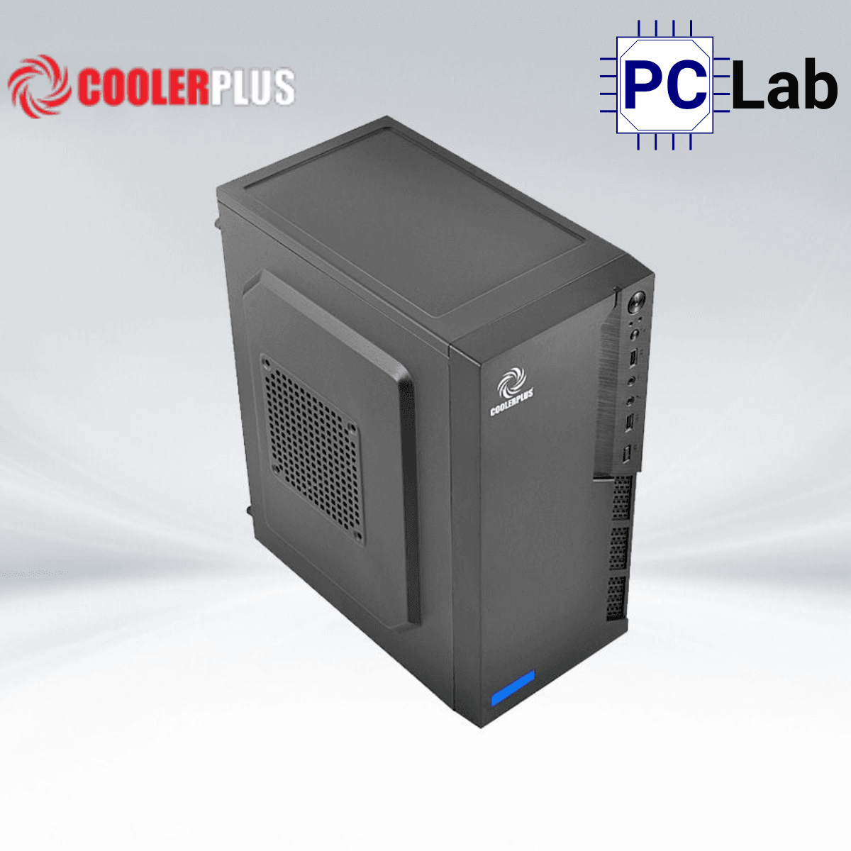Vỏ case PC máy tính CoolerPlus CPC-M10 (M-ATX, Mini Tower, Đen)