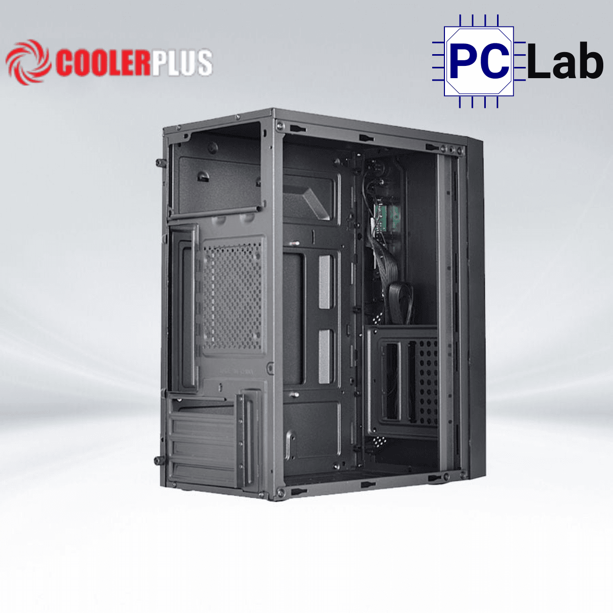 Vỏ case PC máy tính CoolerPlus CPC-M10 (M-ATX, Mini Tower, Đen)